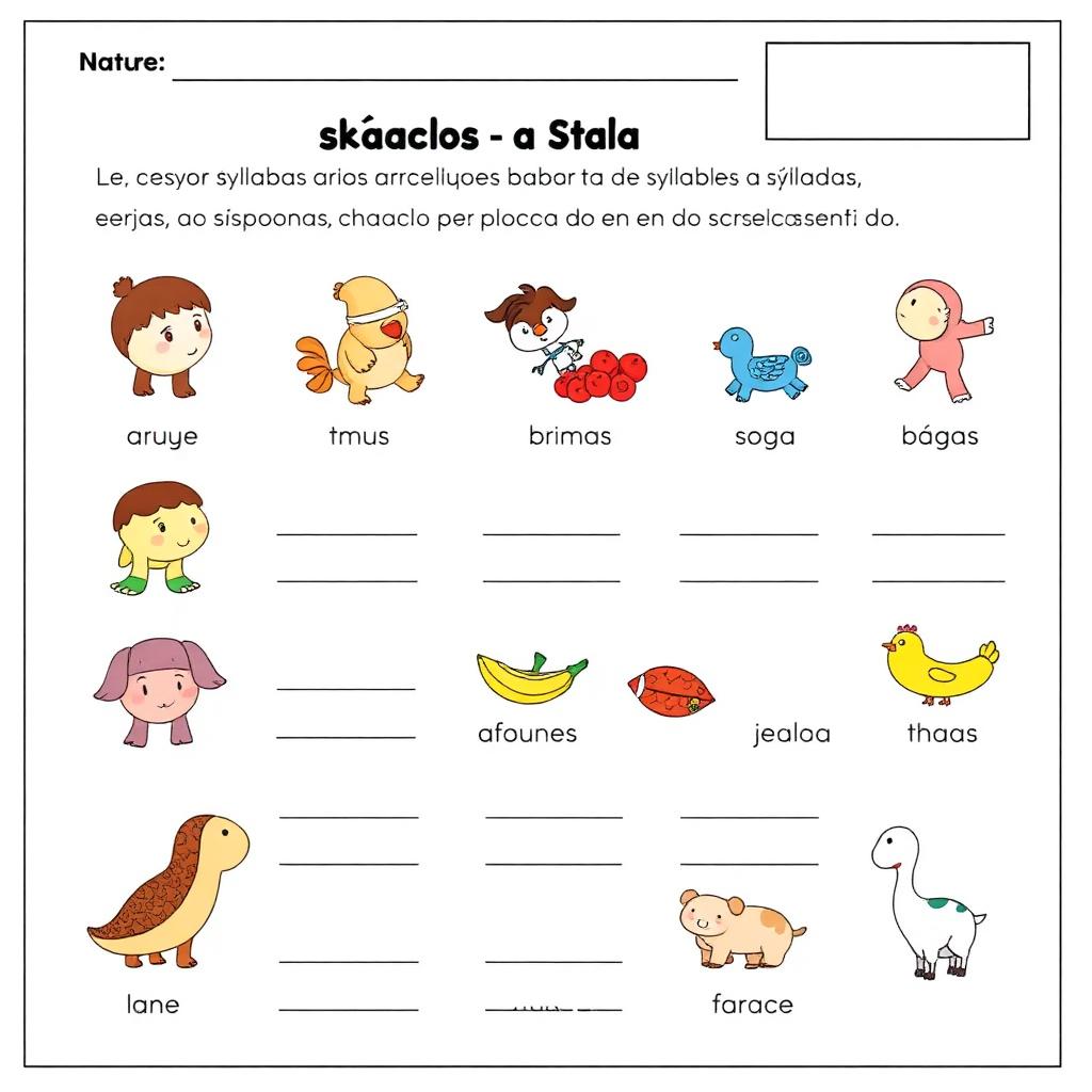 Ejemplo de Sílabas